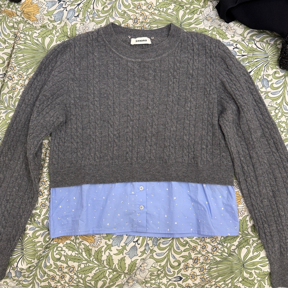 Sandro Sweater with Rhinestones - Picture 2 of 5